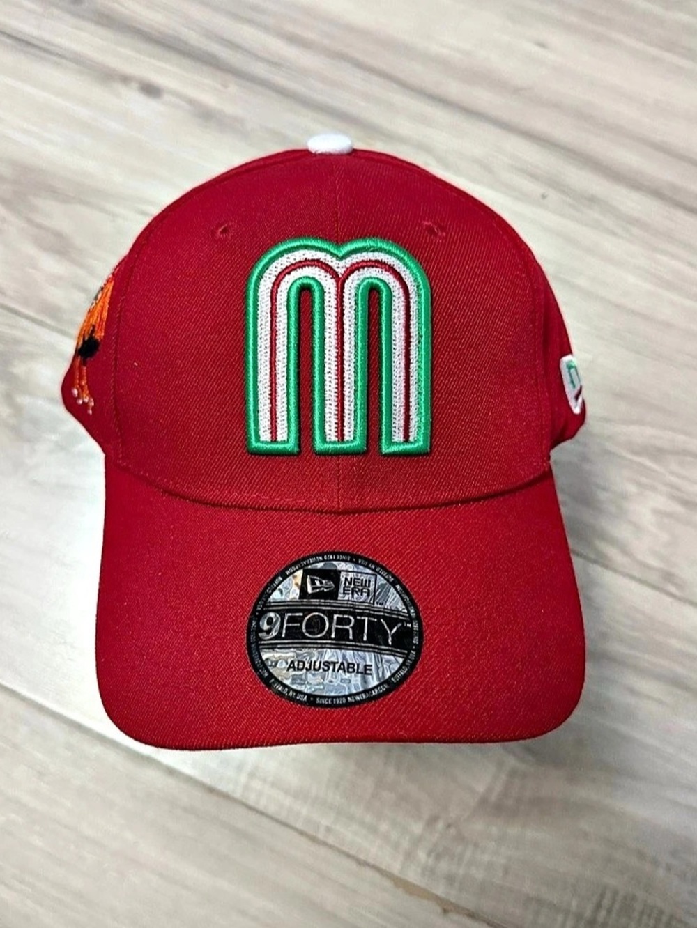 Mexico El Gallo Rooster Hat Red & Green Cap NWT